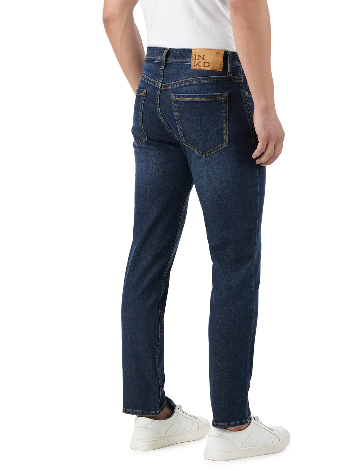 INKD Mens Regular Mid Rise Jeans