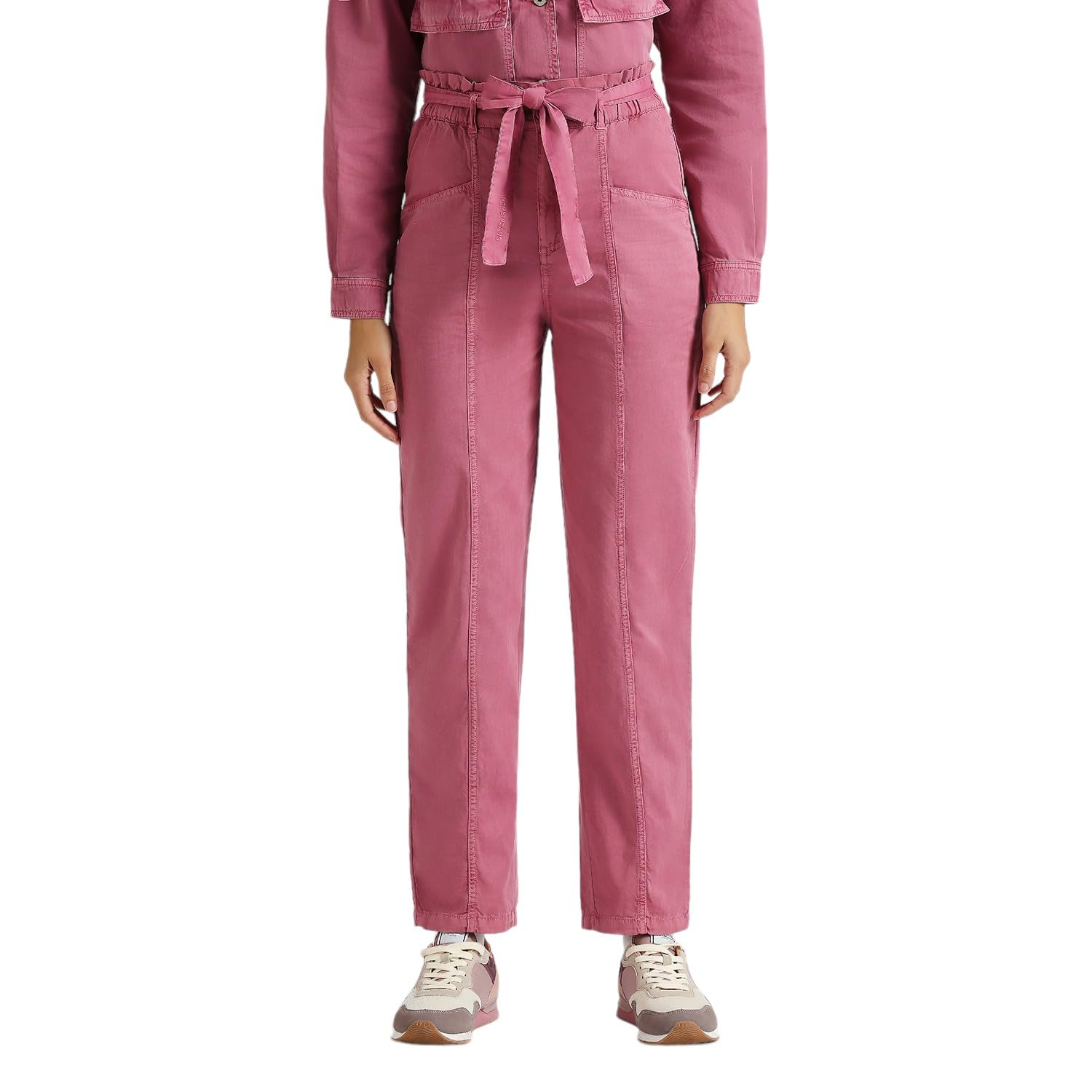 Pepe Jeans WomenS Relaxed Pants (Pl211771_English Rose Pink