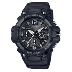 Casio Men's Quartz Chronograph Date Indicator Black Resin Stop Watch (Model: MCW100H-1AV)