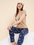 Sweet Dreams Women Printed Half Sleeves Pyjama Set