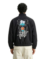 The Indian Garage Co Mens Relaxed Fit Long Sleeves Cutaway Collar Graphic Sweater