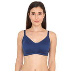 Zivame Womens Polyester Non-Padded Wire Free Seamless Bra Orange