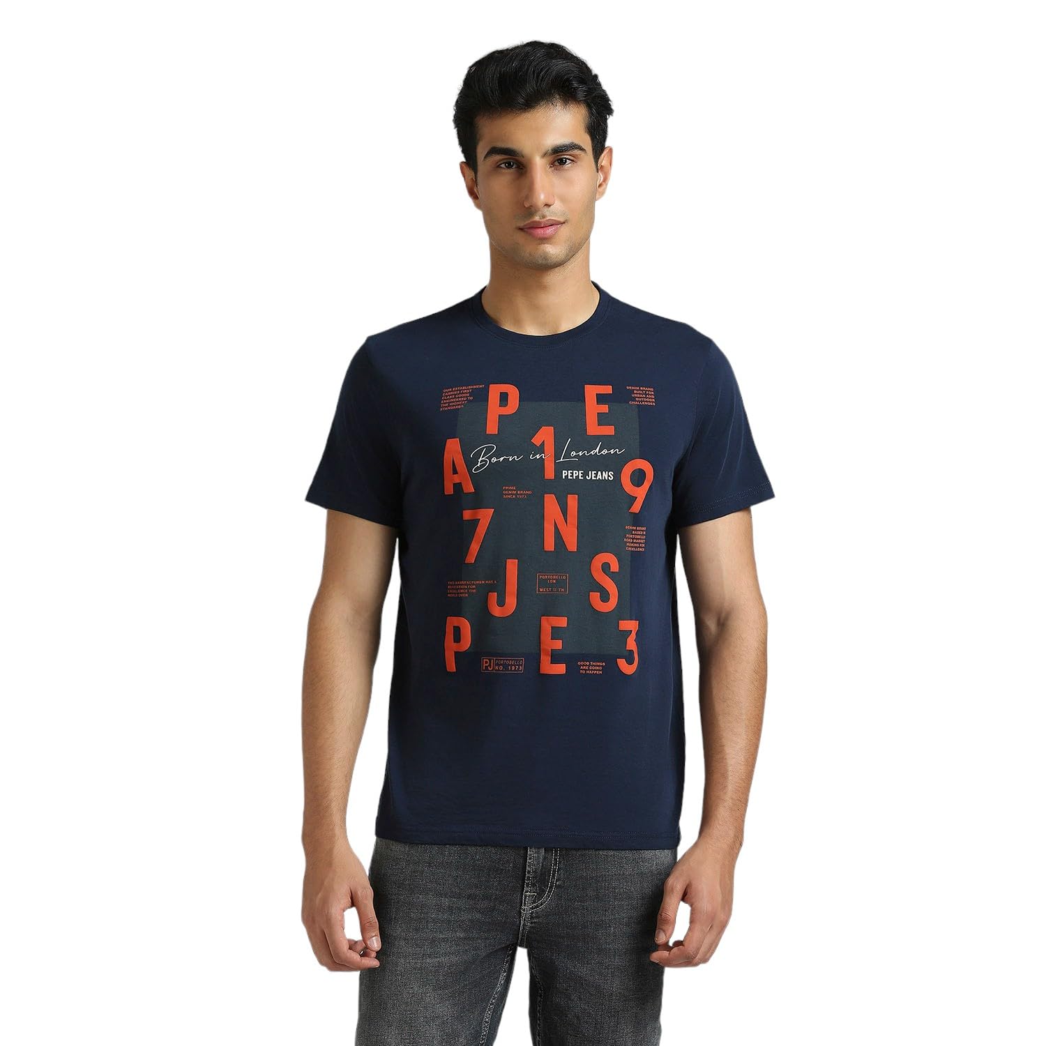 Pepe Jeans MenS Slim Fit T-Shirt (Pm509828_Navy