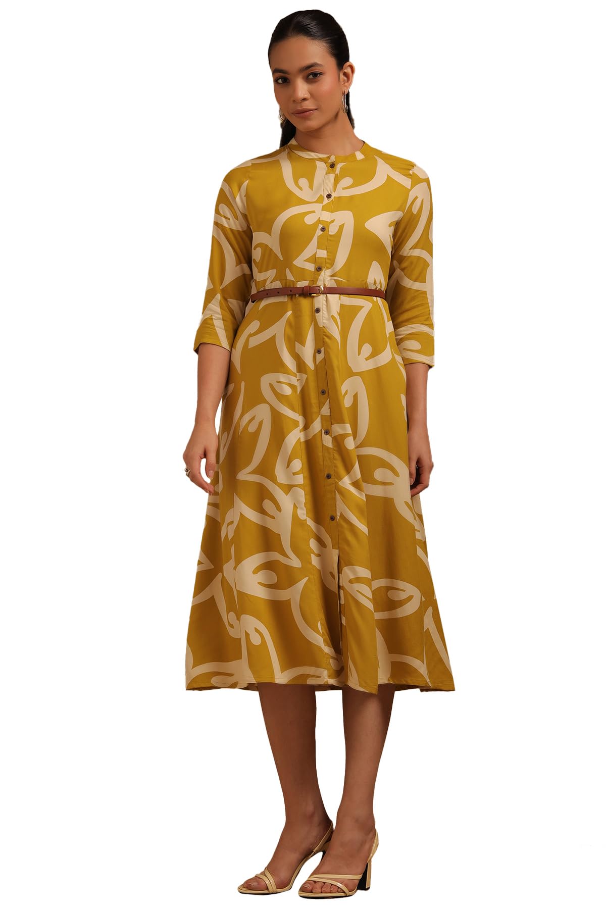 Soch Women Rayon Abstract Print Dress