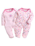 BabyGo Baby Romper 100% Cotton Rompers for New Born Baby|Sleepsuits for Baby Boys & Girls |Onesies| Infant Clothes|PINK| 0-3M| 3