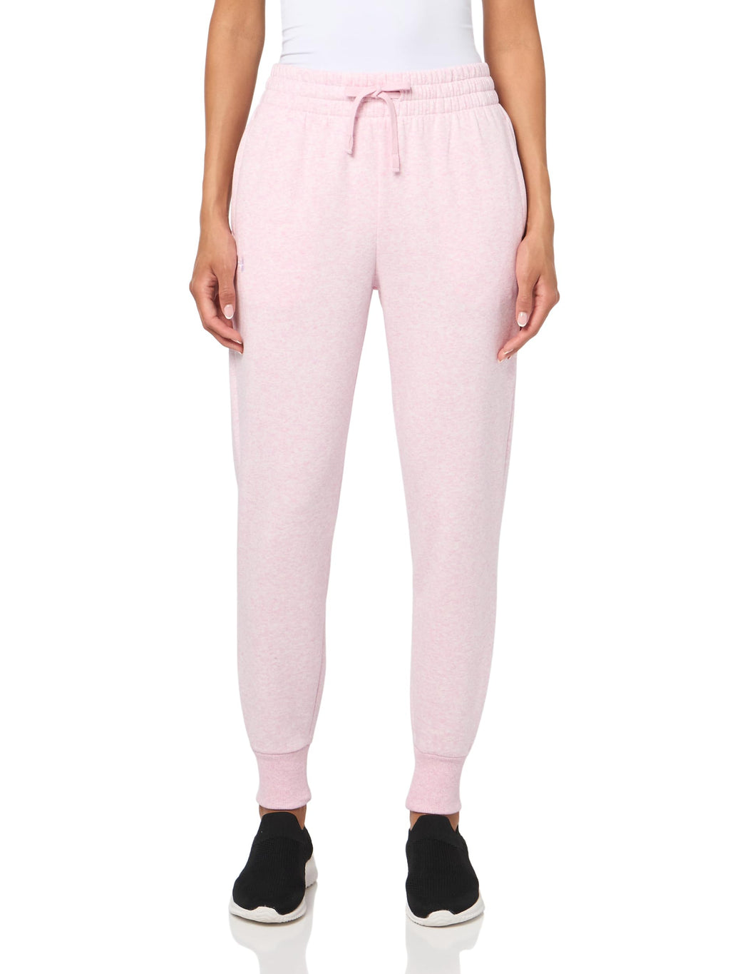 Under Armour Womens Rival Fleece Joggers, (647) Prime Pink / / White, XX-Large