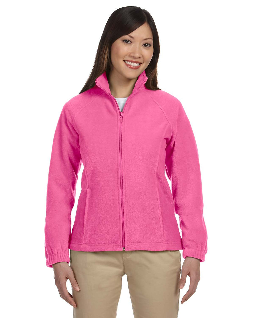 Ladies 8 oz Full-Zip Fleece - BLAcK - XS(D0102H7NJP8)