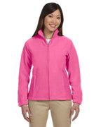 Ladies 8 oz Full-Zip Fleece - BLAcK - XS(D0102H7NJP8)