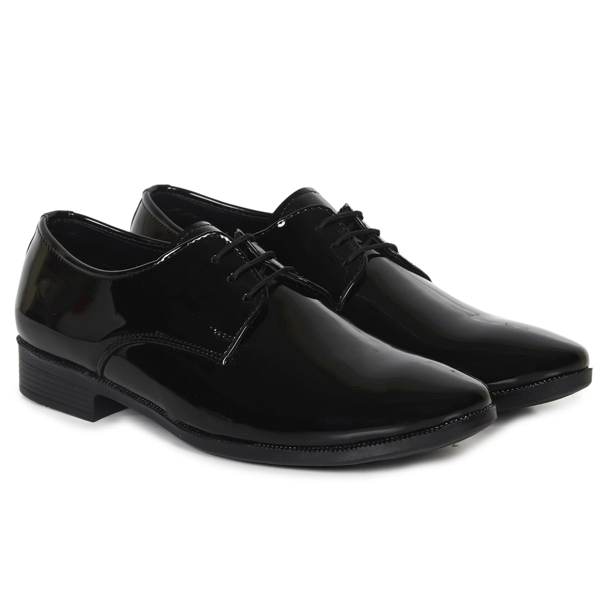 HIKBI Patent Leather Formal Shoes Daily Use Shoes Black 10