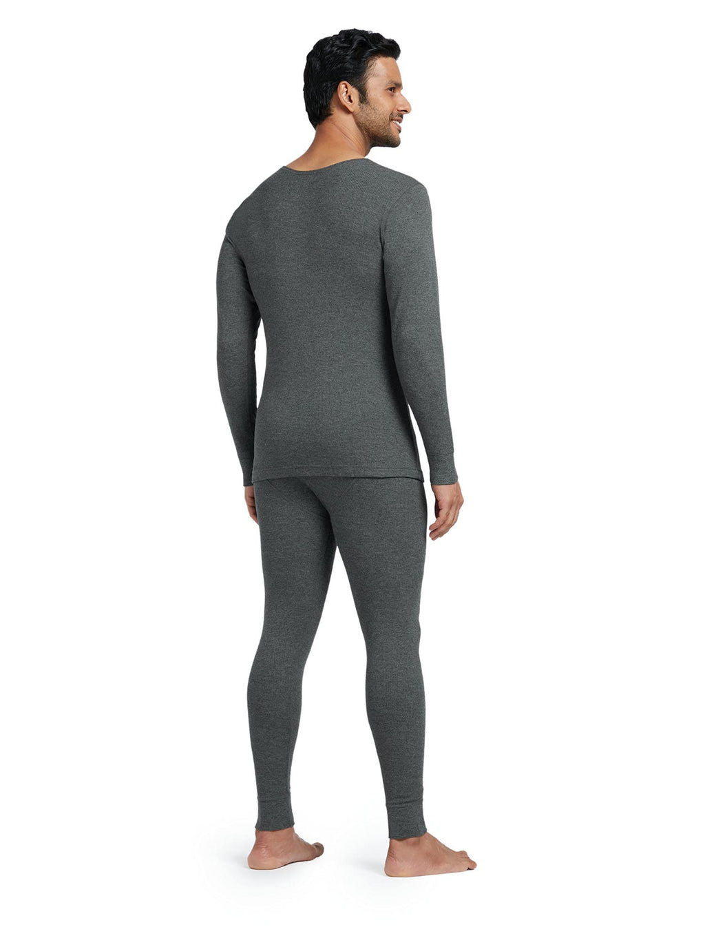XYXX Mens Thermal Set | Antibacterial, Skin Friendly with Superior Heat Retention | Slim Fit Solid Alpine IntelliHeat Thermal S