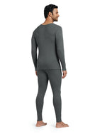 XYXX Mens Thermal Set | Antibacterial, Skin Friendly with Superior Heat Retention | Slim Fit Solid Alpine IntelliHeat Thermal S