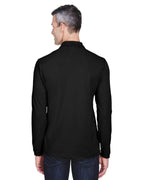Mens 56 oz Easy Blendong-Sleeve Polo - BLAcK - XS(D0102H76KLP)
