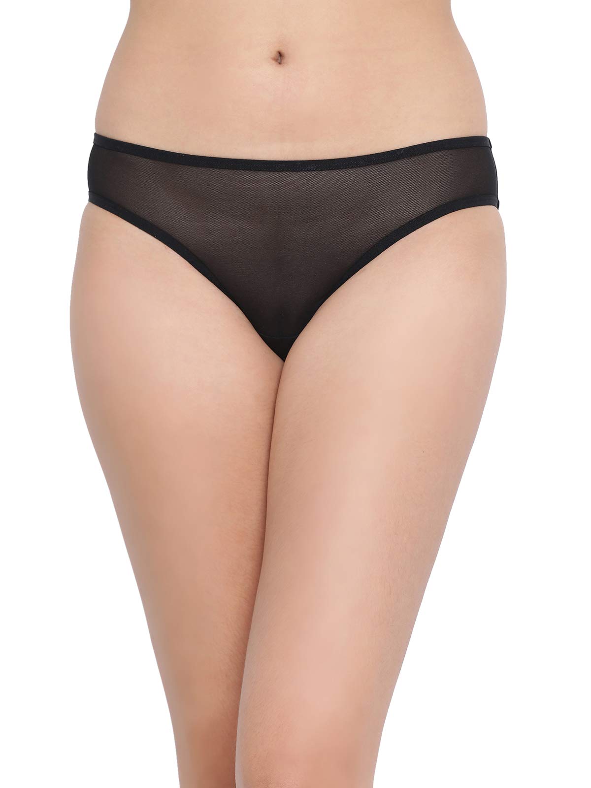 Clovia Womens Lace Classic Regular Geometric Underwear (Pack of 1) (PN5101O13XL_Black_XL)