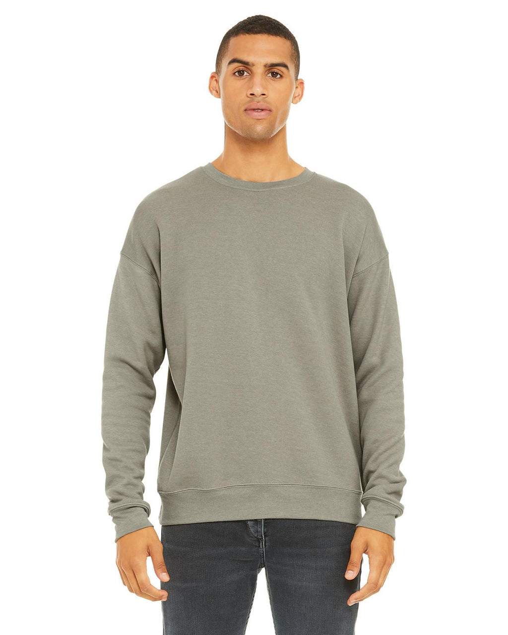 Unisex Drop Shoulder Fleece - WHITE - XS(D0102H7W94T)
