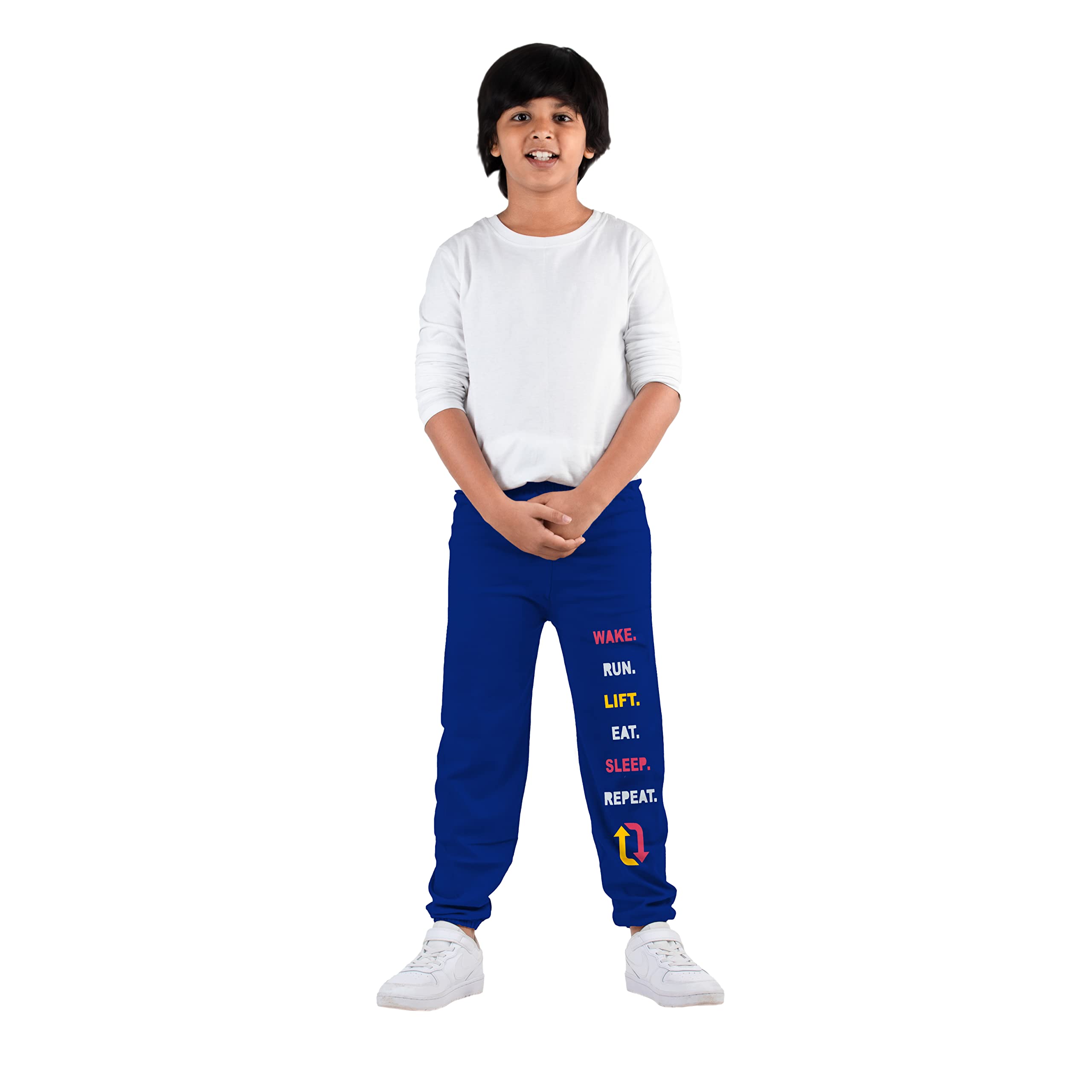 KYDA KIDSCotton Track Pants for Boys Printed Multicolor Track Pants(Pack of 5)
