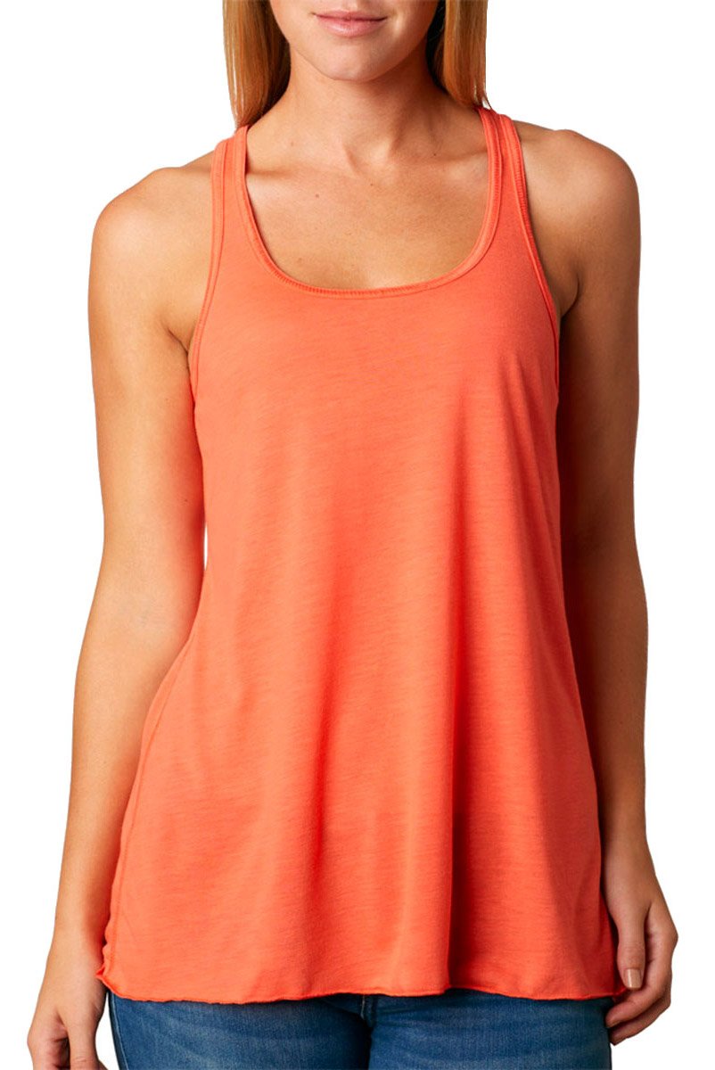 Ladies Flowy Racerback Tank - ATHLETIc HEATHER - S(D0102H7K5ET)