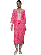 Varanga Women'S Viscose T-Shirt (Nv_Vkur384-M_Pink