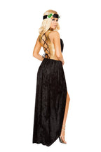 2pc Greek Goddess Black/Gold - 10113-AS-M/L