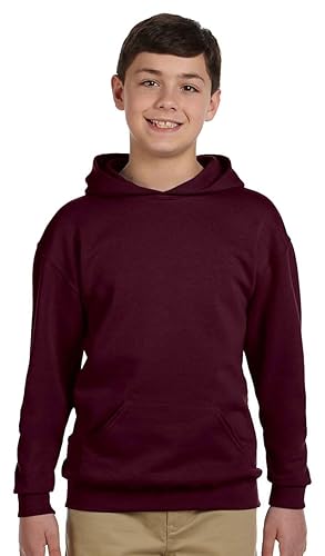 Youth 8 oz NuBlend Fleece Pullover Hooded Sweatshirt - BLAcK - S(D0102H2H7SW)