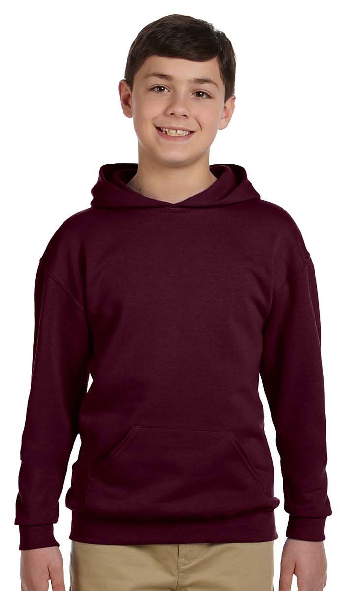 Youth 8 oz NuBlend Fleece Pullover Hooded Sweatshirt - BLAcK - S(D0102H2H7SW)