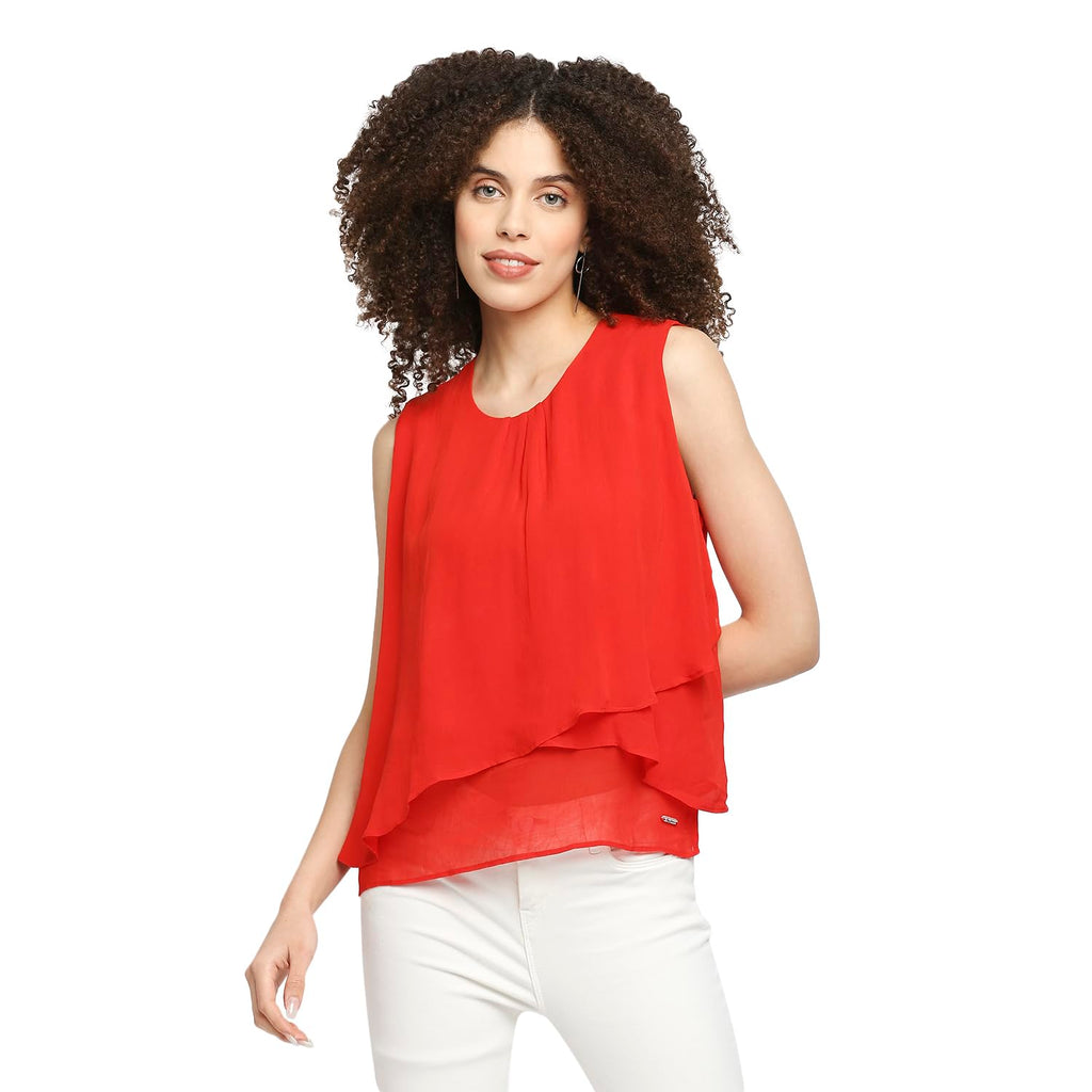 Pepe Jeans WomenS Regular Blouse (Pl304311_Red L)