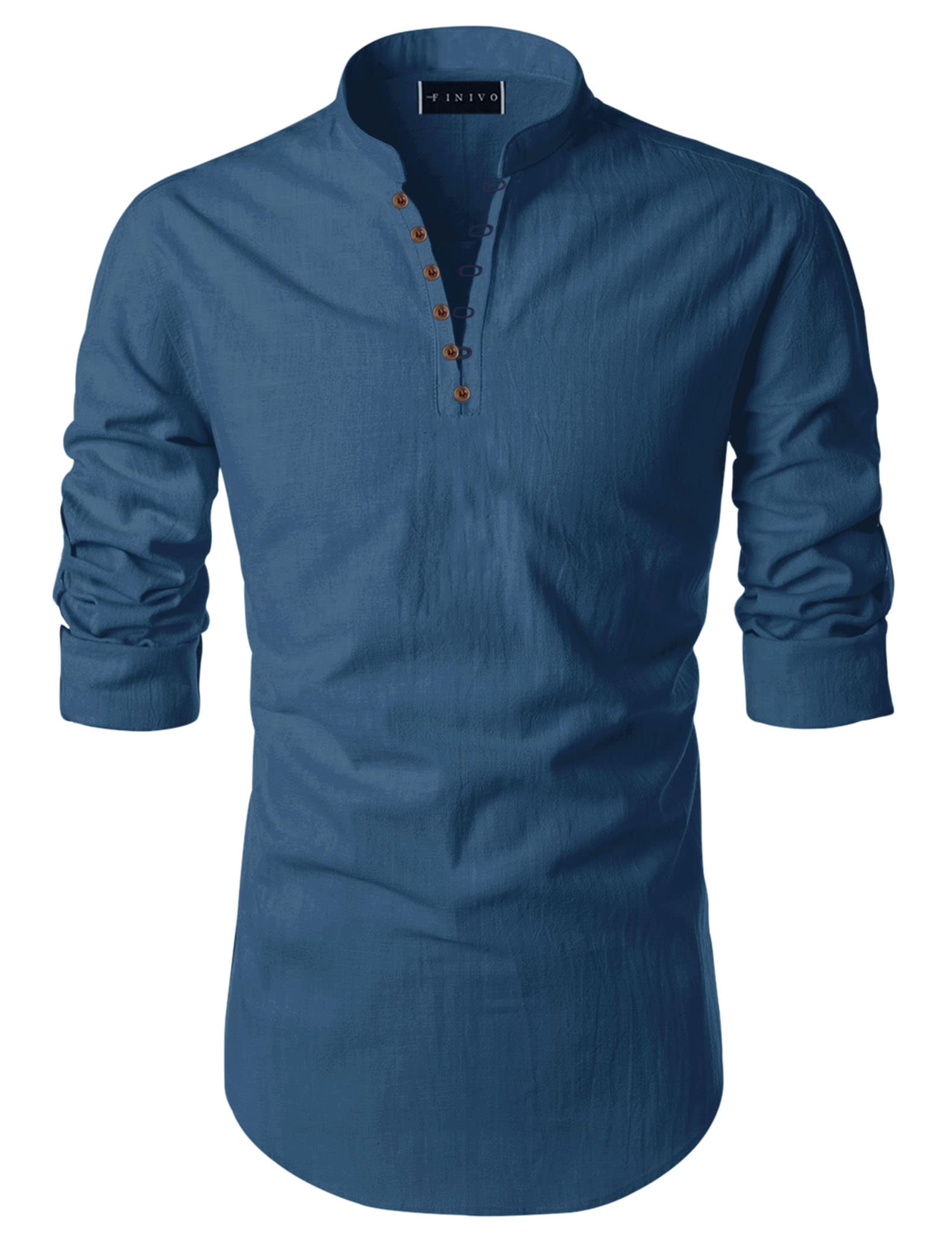 Zartha MenS Casual Cotton Polyester Blend Solid Full Sleeve Short Kurta (Pack Of 2)