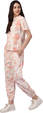 ELLITI Womens Night Suit Set for Women, Lounge Wear, Printed Top and Pyjama Set for Women Nightwear/Loungewear/Night Dress for