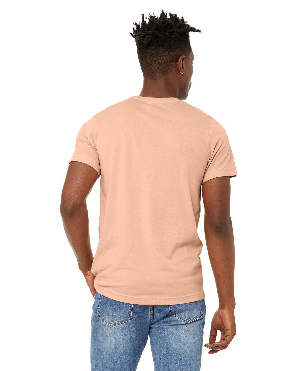 Unisex Sueded T-Shirt - HEATHER RED - XS(D0102H7KPIX)