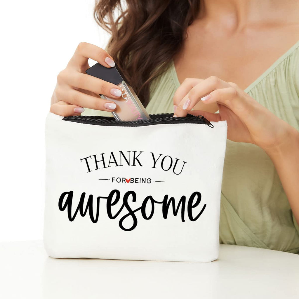 Inspirational Gifts for Women, Positive Inspirational Quotes Makeup Bag - Uplifting Encouragement Gifts for Women, Girls, Teens,