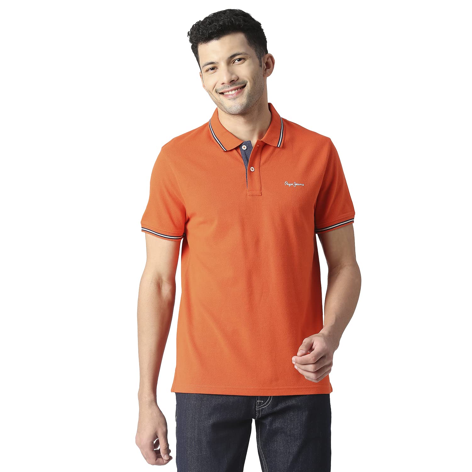 Pepe Jeans MenS Regular Fit T-Shirt (Pm542037179Xxl_Coral