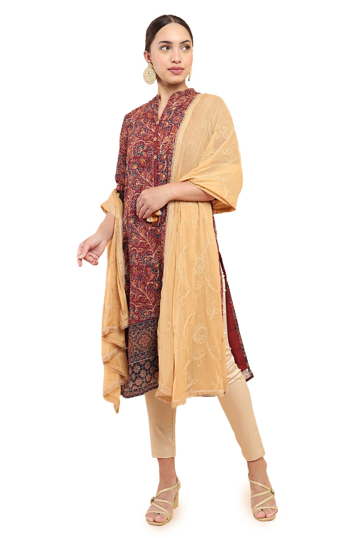Soch Women Chiffon Solid Dupatta