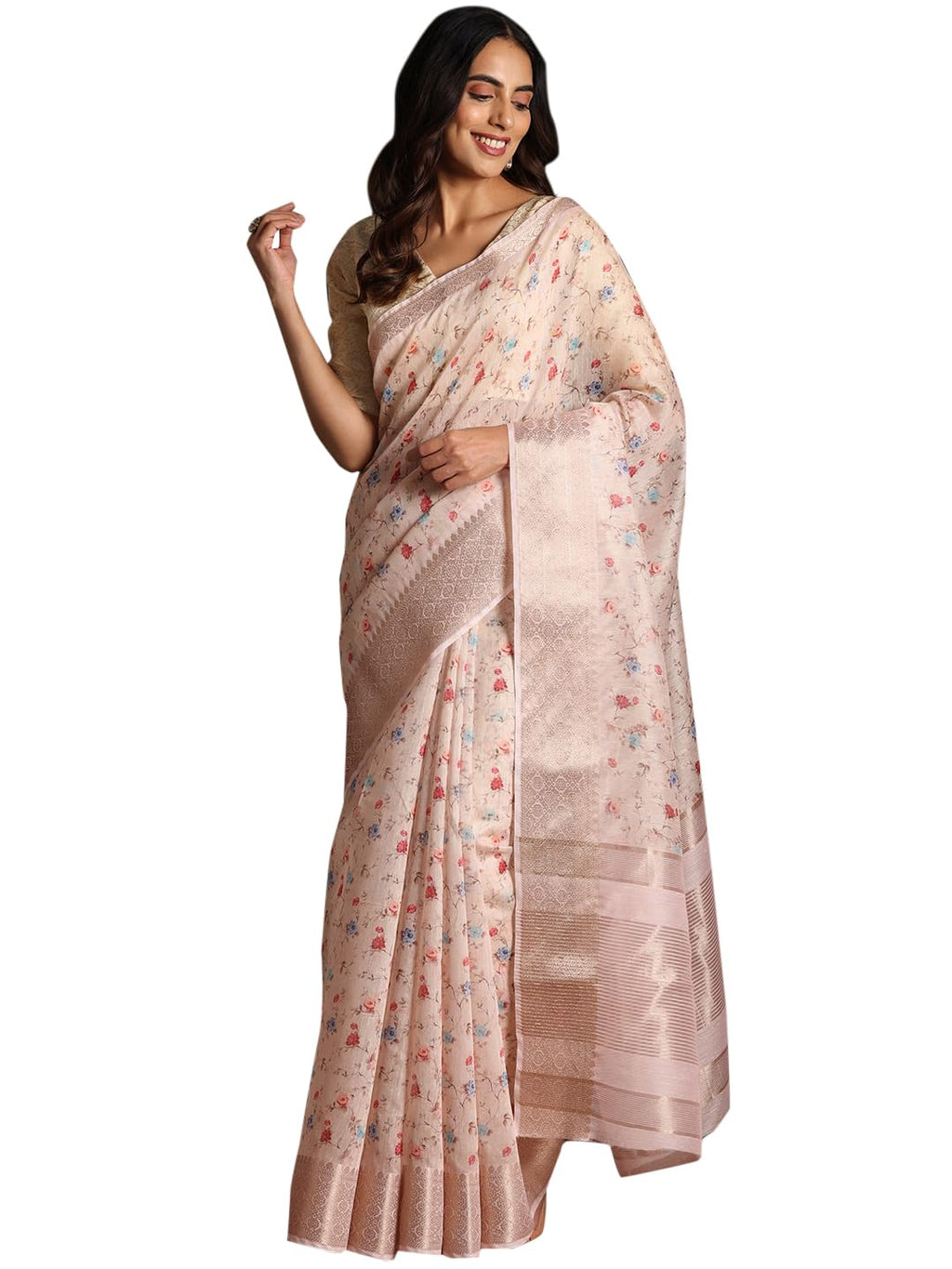 Libas WomenS Silk Blend Dress (14900_Beige)