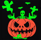 Popshion Kids Halloween Pajamas Pumpkin Girls Nightmare Before Christmas Sleepwear Toddler Boys Halloween Glow in the Dark Pjs S