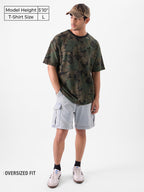 The Souled Store Official Jurassic Park: Raptor Rumble Men and Boys Short Sleeves Round Neck All Over Printed Cotton Oversized T
