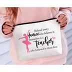 BiuNiuring Dance Teacher Appreciation Gift, Dancer Gifts, Dance Assistant Gifts, Dancing Makeup Bag, Every Dancer Has A Teacher