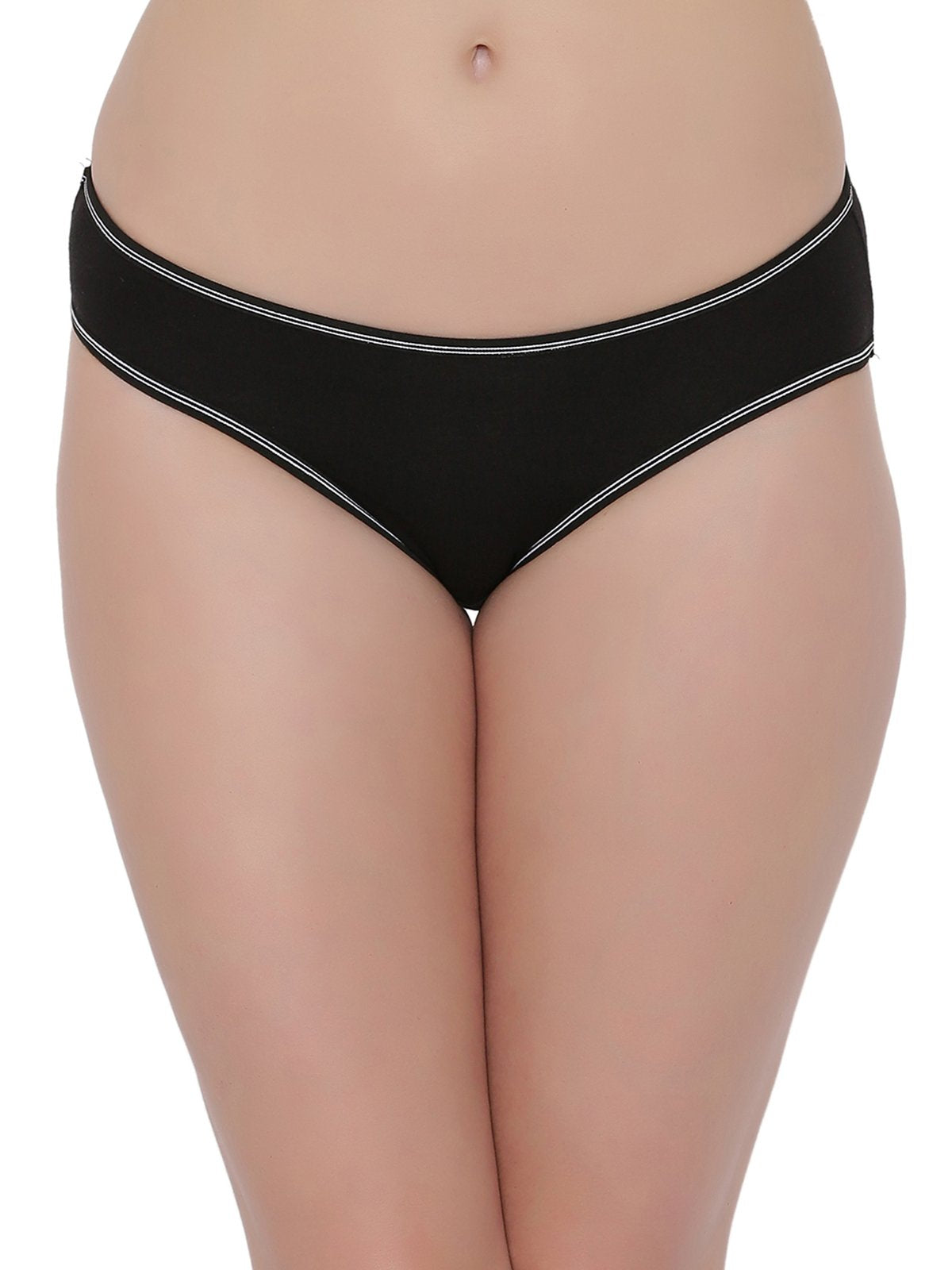 Clovia Womens Cotton Underwear (Pack of 1) (PN2557P13-M_Black_Medium_Black_M)