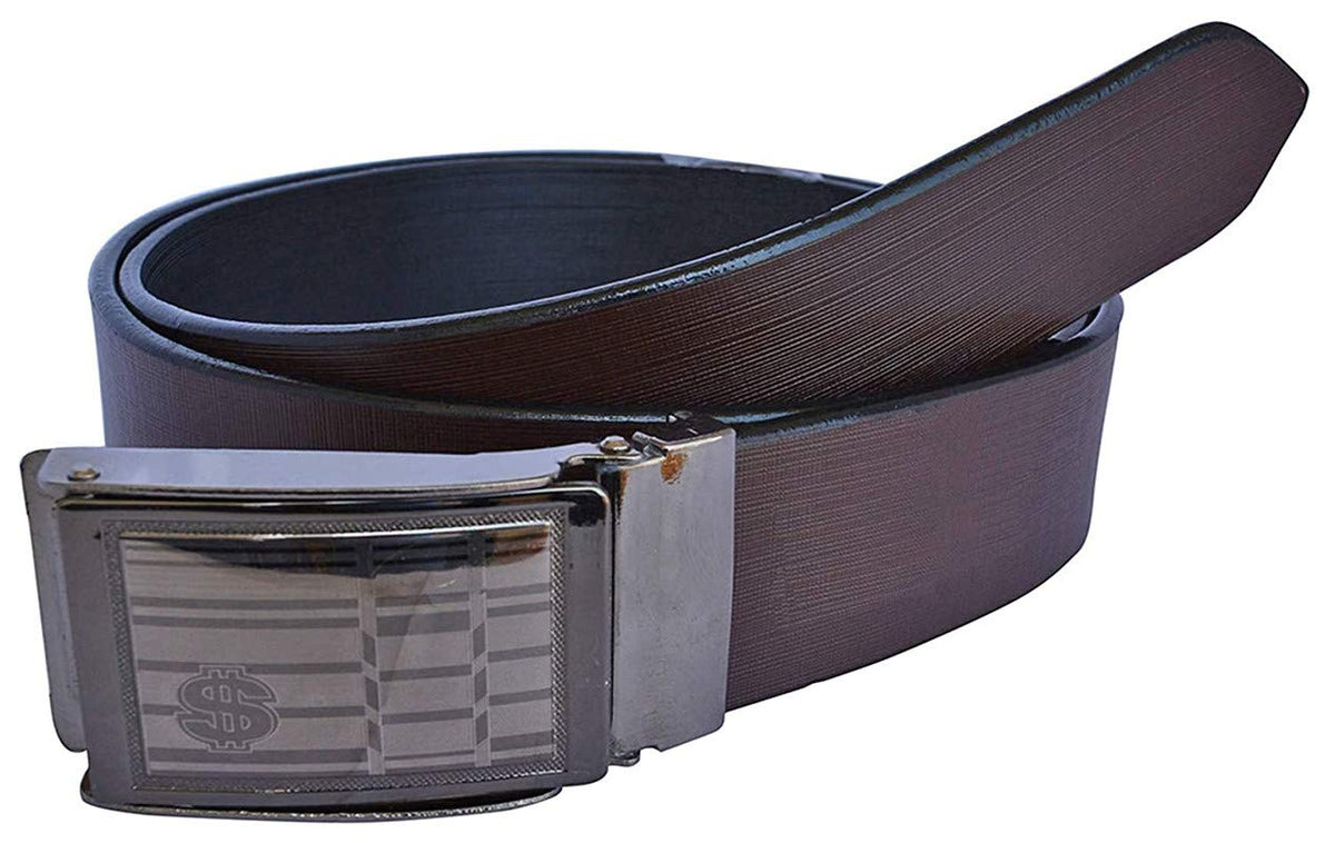 Veteran MenS Brown Formal And Casual Leather Belt For Man(Brbe0693V) 30