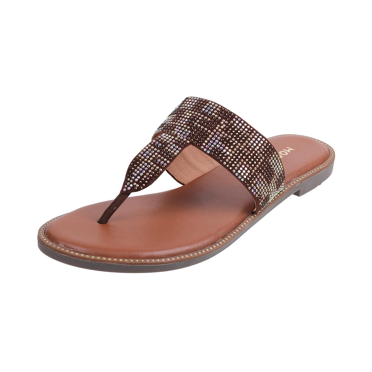 Mochi Women Brown Synthetic Leather Flat Chappal UK/3 EU/36 (35422) 3-36