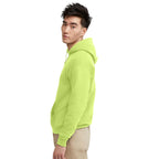 Hanes Men's Pullover EcoSmart Hooded Sweatshirt, safety green, 3XL