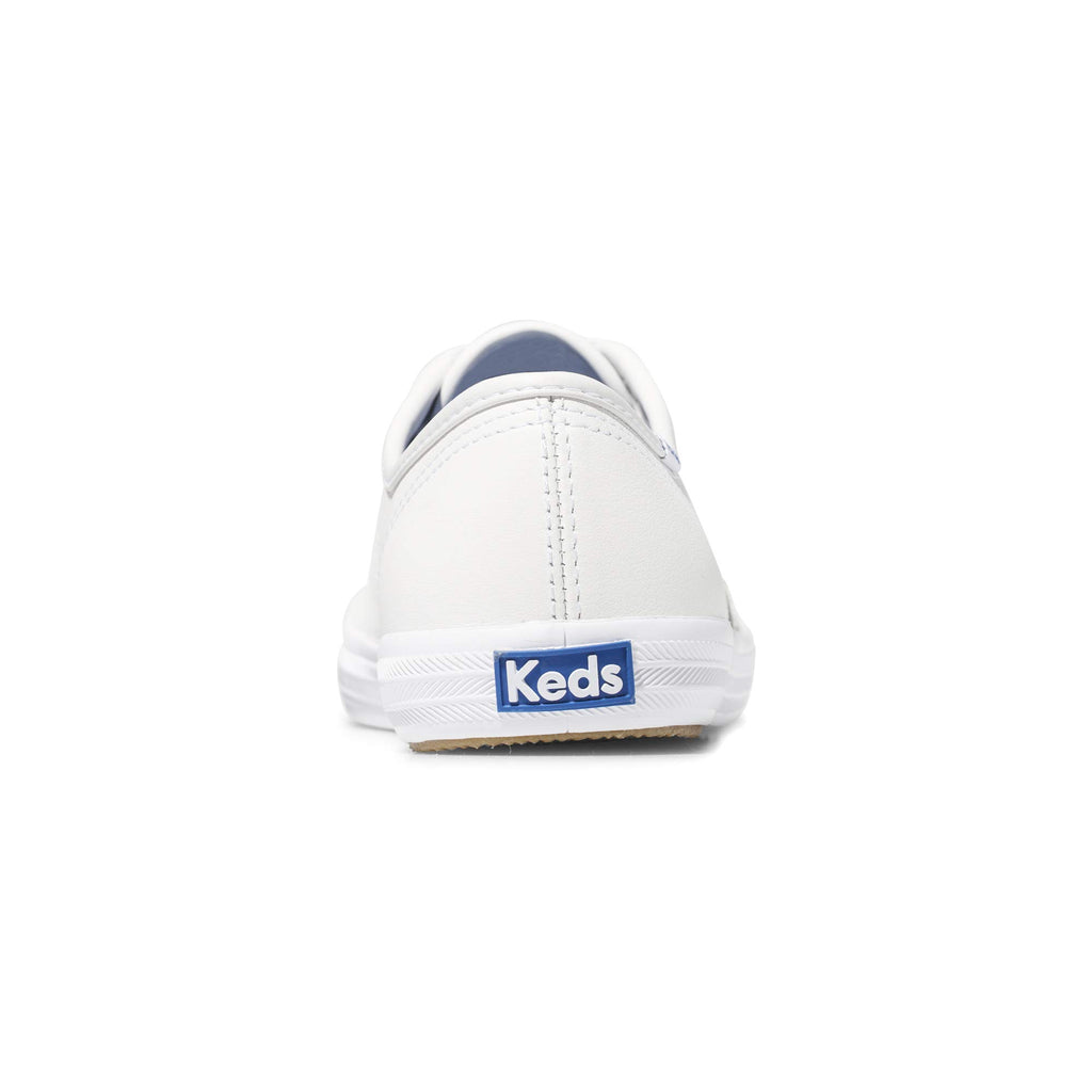 Keds Women's Champion Lace Up Sneaker, White Leather, 9.5