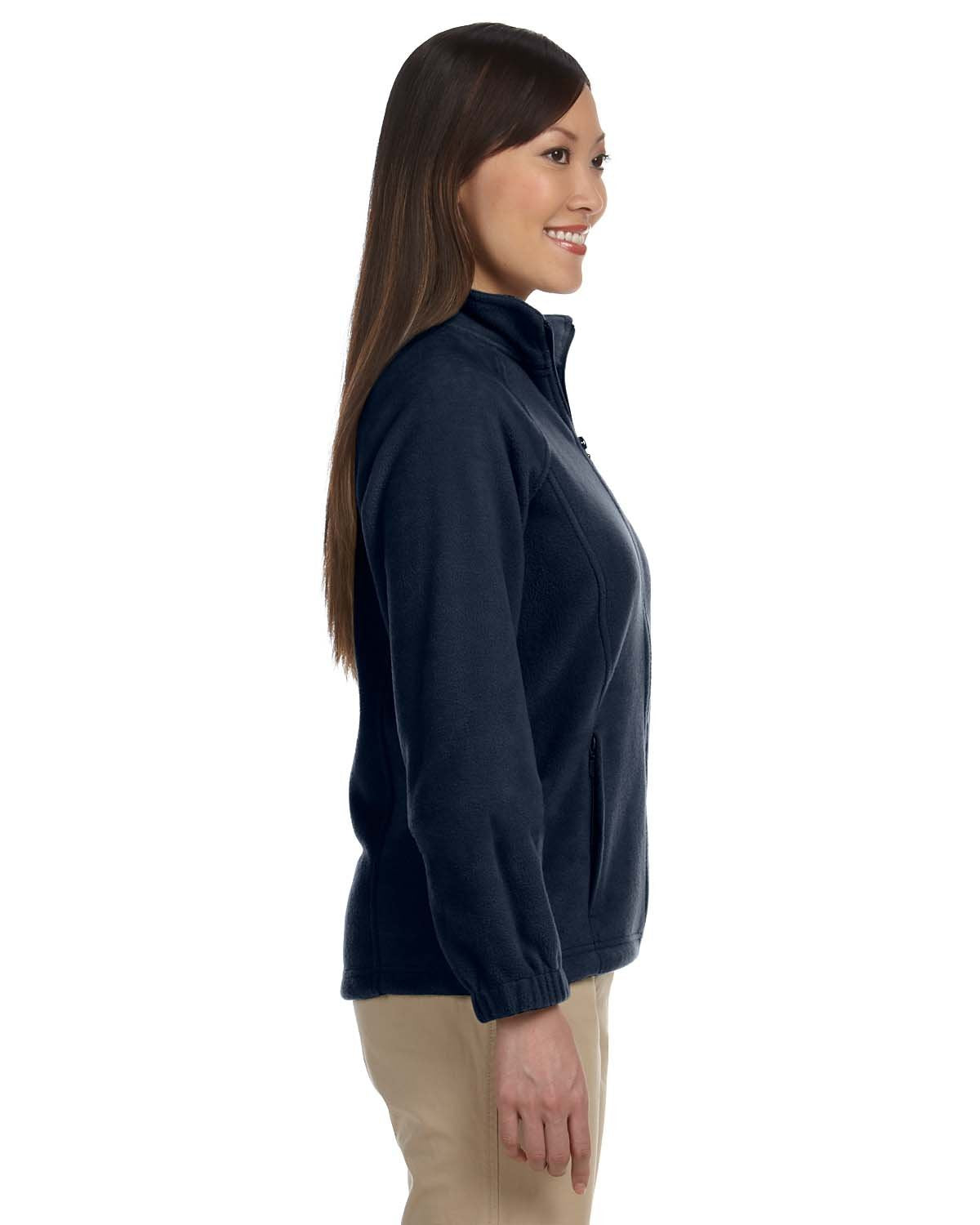 Ladies 8 oz Full-Zip Fleece - BLAcK - XS(D0102H76W68)