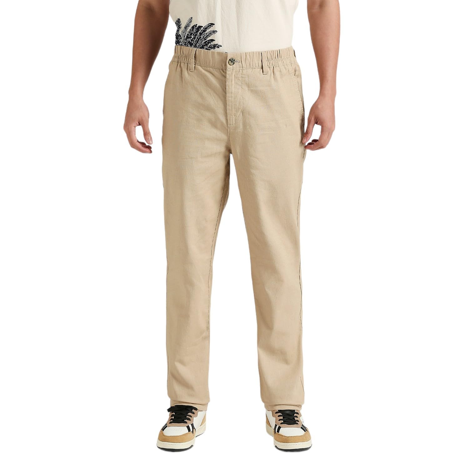 Pepe Jeans MenS Mid Rise Straight Fit Pants