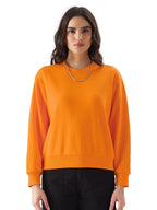 The Souled StoreBlazing Orange SweatshirtWomen Sweatshirts
