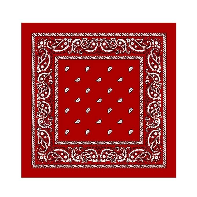 The Bandunies Soft Cotton Bandana,Pack Of 1, Multicolor, 52 Cm X 52, MenS, WomenS, Paisley Printed Bandanas, Headband, Scarf,  52-52