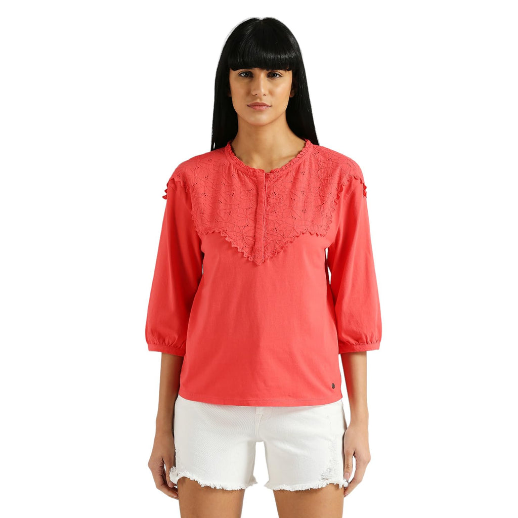 Pepe Jeans WomenS Relaxed Fit T-Shirt (Pl505917_Crispy Red