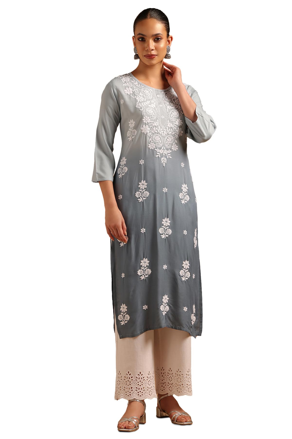 Soch Women Rayon Ombre Kurta with Sequins