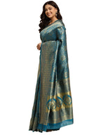 rangita Women Banarasi Silk Jacquard Saree With Blouse Piece