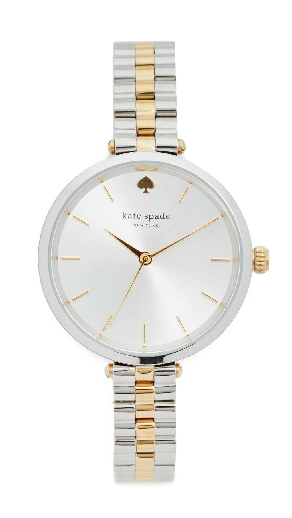 Kate Spade New York Women's Holland Quartz Stainless Steel Three-Hand Watch, Color: Gold/Silver (Model: KSW1119)