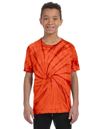 Youth 54 oz 100% cotton Spider T-Shirt - SPIDER ORANgE - XS(D0102H784EP)