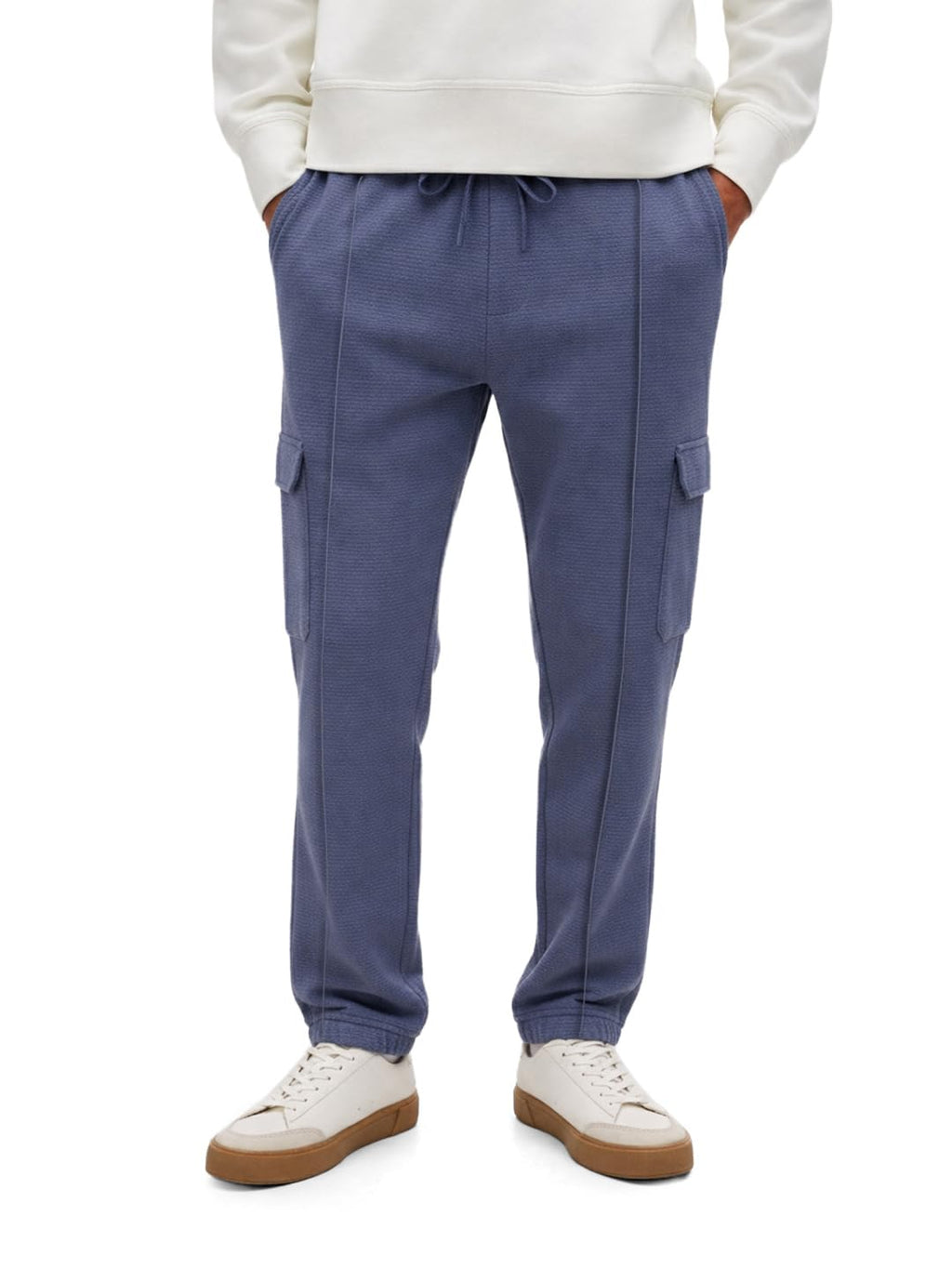 The Indian Garage Co Mens Loose Fit Mid-Rise Stretchable Joggers